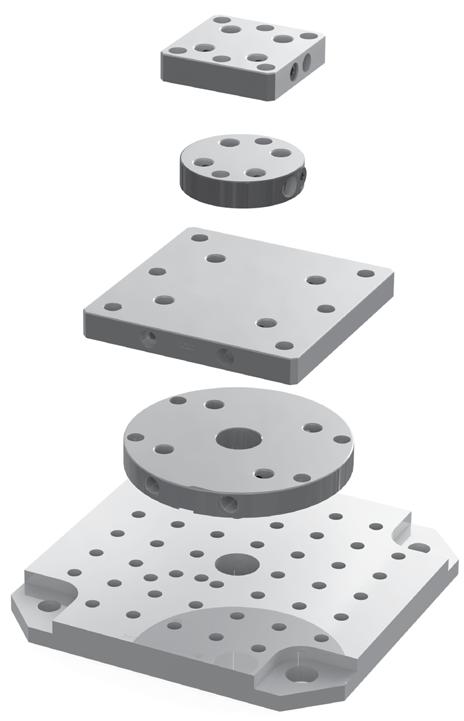 001" Mounts to subplates with Ball Lock 49601 ( x 3/4") QUICK CHANGE FIXTURING» BALL LOCK Configuration Options