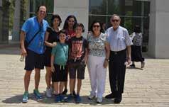 Melissa and Stuart Fishman (center) visited Yad Vashem on 21 June to mark the bar mitzvah of their son Eliezer.