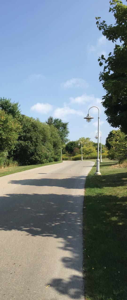 0m wide multi-use asphalt trails (Class A) in