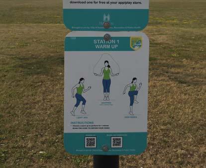 This new way to exercise allows users to use their smartphone trail users can scan codes, watch instructional videos and follow the trail for a full workout at any level.