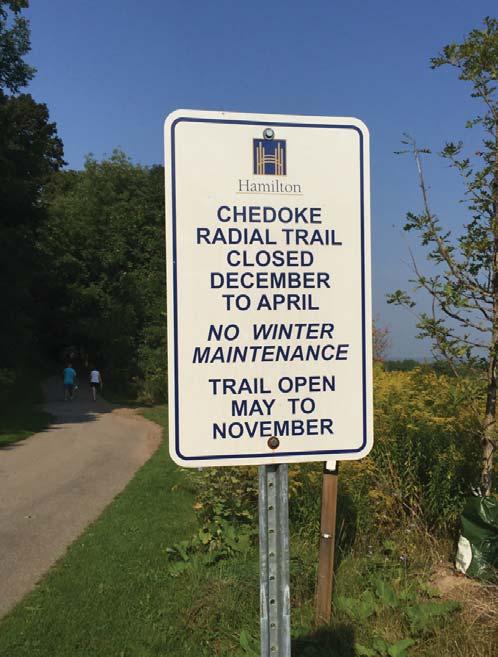 project. Research into other multi-use trails in Ontario suggests maintenance costs for trail segments within urban areas can be in the thousands per km per annum.