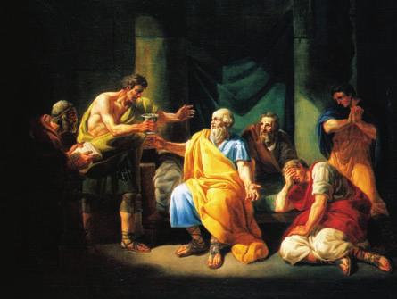 Surrounded by supporters, Socrates prepares to drink poison. destruction their fleet, their army there was nothing that was not destroyed, and few out of many returned home.