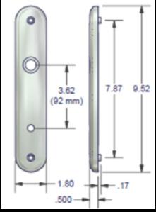 Measure frame width on interior and exterior (Figure 14) to ensure that jambs are parallel and straight.