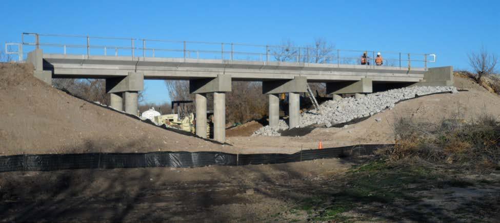TxDOT s work on the east end of the line included rehabilitation work to 30 bridges, the replacement of a structurally