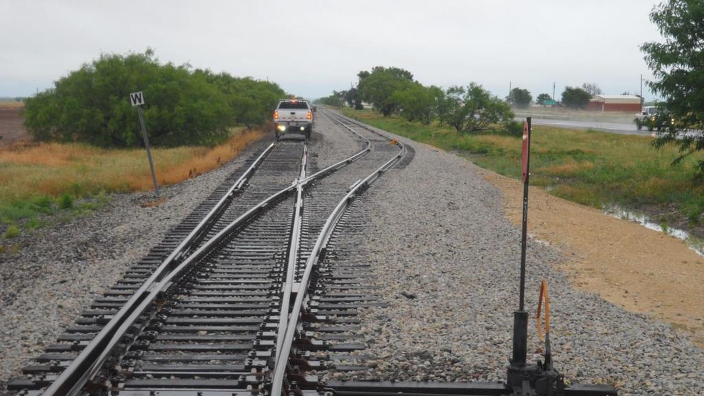 sidings have been installed in several locations to accommodate the