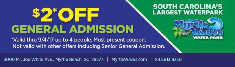 Only valid at North Myrtle Beach. Participation and supervision ratios apply - please see www.goape.com.
