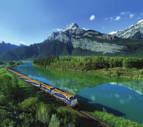 N ALBERTA Victoria Seattle Kamloops Banff Coach Rail GRAND CIRCLE 5 DAYS, 4 NIGHTS GUIDED RAIL & COACH TOUR TOUR ITINERARY Day 1 ( to Kamloops - by Rocky Mountaineer Rail) Journeys through the Clouds