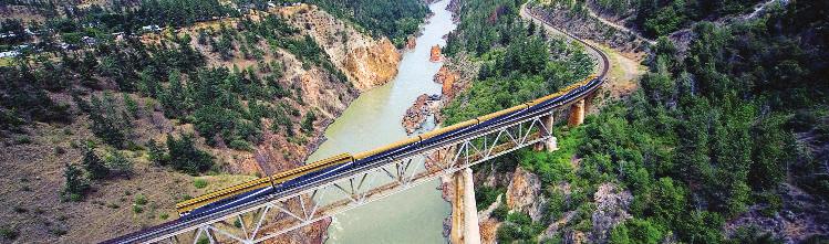 Spectacular RAIL ITINERARIES ROCKY MOUNTAINEER RAIL-ONLY ITINERARIES Journey through the Clouds: to/from Featured in Grand Circle Tour (page 14), West Coast Explorer Tour (page 16), Classic