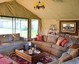 The philosophy is to help you experience the bush in addition to viewing wildlife in one of Africa's top wildlife reserves. The seasonal camp moves twice a year.