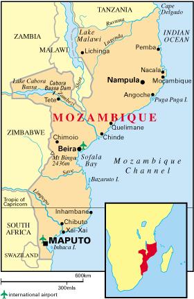 Facts About Mozambique Location: Southern & East Africa; Total Area: 799 380 Km2; Conservation Area: 16%; Coastline: 2,750km on the Indian Ocean; Official
