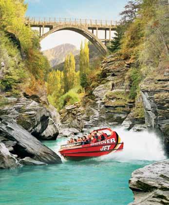 DAYs 19-28 AUCKLAND ROTORUA Wanaka Milford Sound Mount Cook CHRISTCHURCH LAKE TEKAPO QUEENSTOWN DAY 25 An exhilarating jet boat ride through Shotover Canyon DAY 24 An included cruise on Milford Sound