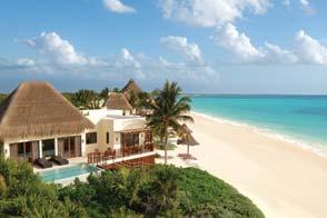 The Mexican Caribbean Fairmont Mayakoba Family friendly hopitality T ucked under a foret canopy and within a network of crytal clear