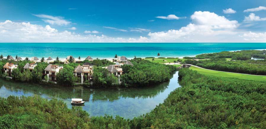 An affluent enclave and part of the larger Mayakoba reort community, the Fairmont Mayakoba offer an unequalled travel experience in four