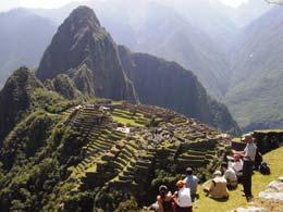 Peruvian Treaure Machu Picchu Four hour by train from Cuco, thee beautifully preerved ruin conit of an enormou tone city hidden by a pectacular mountain plateau, overlooking the deep canyon of the