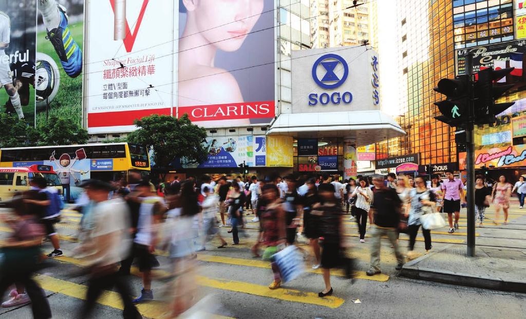Broader Hong Kong Commercial Space Master-plan Embraces CBD2 Development 13 Causeway Bay - the areas around Hysan Avenue and Times Square We believe existing portfolio developers could refurbish or
