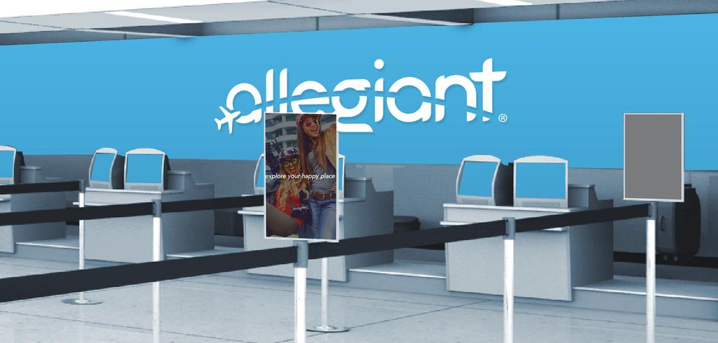 Airplane Design Logo Applications Allegiant is an airline company. Therefore the needed a rebrand of their aircraft.