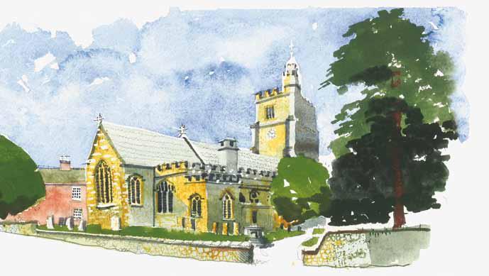 Rooker (1910); Killingray (2004); Newman (1976); Cameron (1999) 73 A modern watercolour of St Nicholas church by Roger FitzGerald.