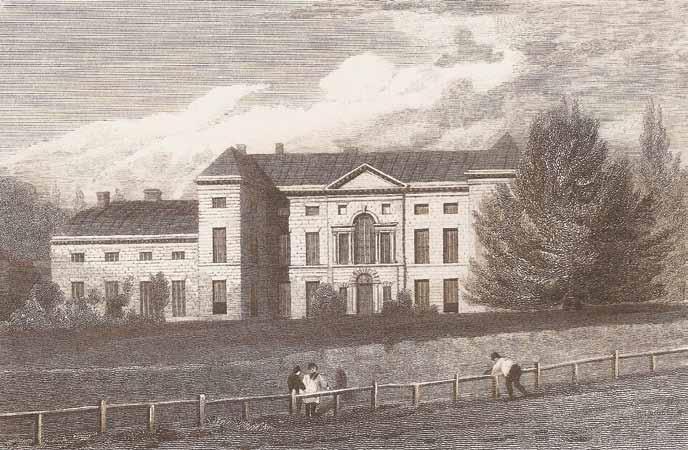 80 Sevenoaks Park or Park Place: an early 19th-century print. Large houses came and went.