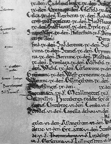 Textus Roffensis A list drawn up in c.