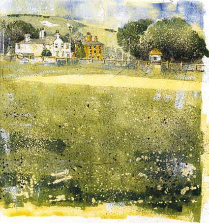 87 The Vine: modern watercolour. For at least 250 years The Vine has been a place of assembly and communal activity for the people of Sevenoaks.