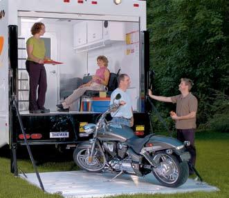 When used as a sleeping area, it can be closed off from the rest of the motorhome for additional privacy.