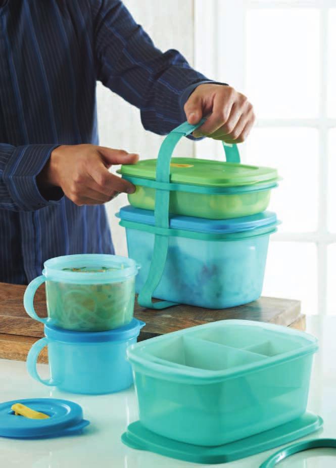 MICROWAVE REHEATING potluck winner h New! CrystalWave Carry-All 7-Pc. Set Includes one each CrystalWave 4-cup/1 L, 7-cup/1.7 L and 9-cup/2.