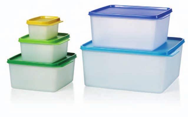 KeepTabs Containers 2-Pc. Set Includes one 10½-cup/2.5 L Large and one 19-cup/5 L Extra Large container. 1506 Cool Aqua/Lupine $22.