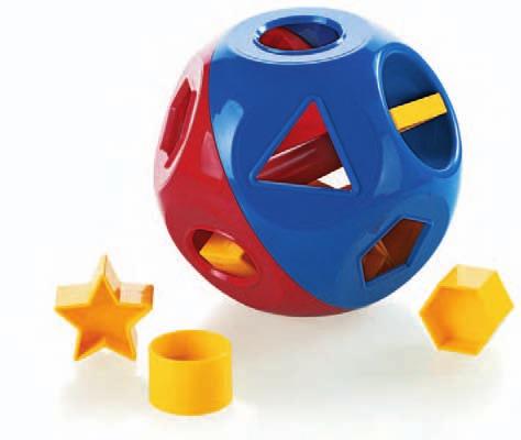 a Shape-O Toy Classic children s toy for shape-sorting and counting. 6½"/17 cm. For ages six months and up.