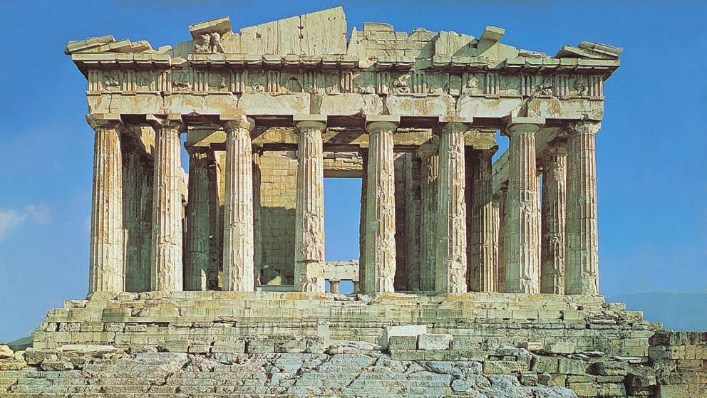 82 Figure 3.15 ICTINUS AND CALLICRATES. The Parthenon. Third quarter of the fifth century B.C.E. Pentelic marble. Athens.