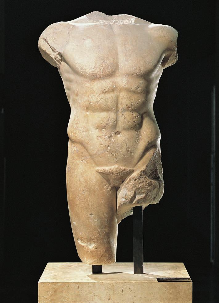 86 Figure 3.19 Torso of Miletus. Ca. 480 470 B.C.E. Marble, ht. 4 4. Louvre. The torso is all that survives from a formerly life-size statue.