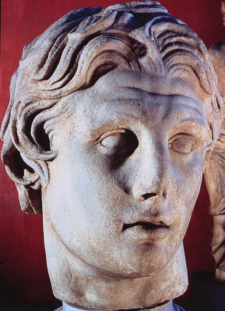 68 CHAPTER THREE: CLASSICAL GREEK CIVILIZATION Figure 3.6 Alexander the Great. Ca. 200 B.C.E. Marble, ht. 16 1 8. Istanbul Museum.