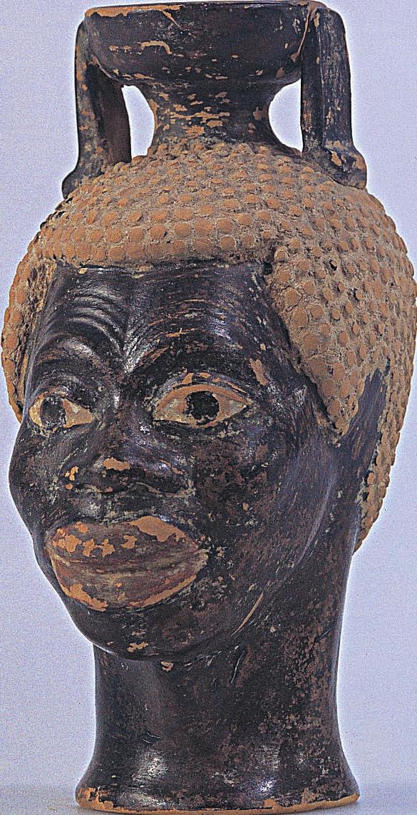 70 Starting in the Archaic period, Greek artists began to depict black Africans in their art.