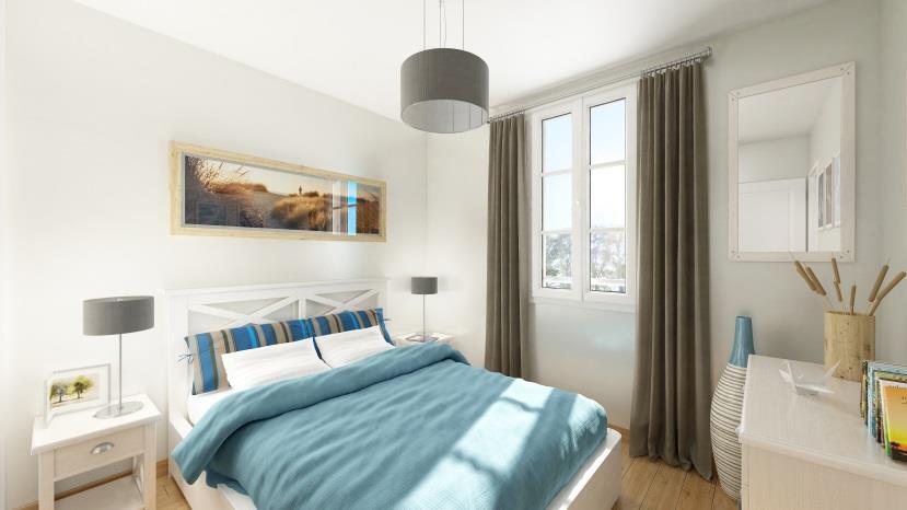 Luxury accommodation 87 apartments with all mod-cons, available in T1 to T3 duplex versions Fitted kitchen