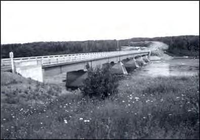 Sir Robert Bond Bridge across the Exploits River (C. Coish) Route 350 continues on from Botwood to the communities of Northern Arm and Point Leamington.