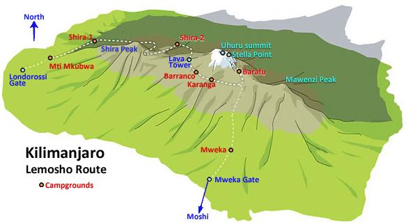 Trip Summary & Routing MOUNT KILIMANJARO ARUSHA COFFEE LODGE ARUSHA MOUNT KILIMANJARO NATIONAL PARK LEGEND: