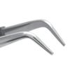 Wet-Field Bipolar Instruments 221207 Curved Iris Forceps Fine point, jewellers forceps with 4 mm curved tips, angled 135 degrees, handle length 3.5 inches (88.