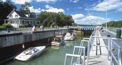 Indulge in a cruise on the upper Richelieu River, starting from Saint-Jeansur-Richelieu. A lock on the Chambly Canal Parks Canada / J. Mercier In Chambly, 35 km from Montréal via Autoroute 10.