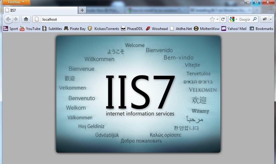 Po zavrestku instalacije otvoriće se IIS Manager u kome se odvija dalji rad u IIS-u.