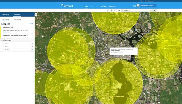 Evaluate airspace Using a validated drone airspace map, take a look at the location of the job.