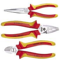 to EN 60900/IEC 60900, two-ply Check-Tool insulation T P VDE S 8003 H VDE Pliers set with VDE insulating sleeves 3 pieces