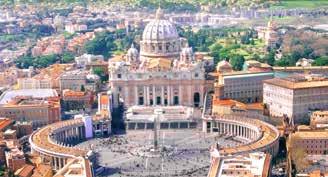 The Renaissance dome of St. Peter s Basilica has commanded the skyline of Rome since the 17 th century.