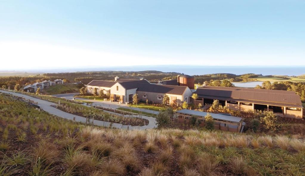 The Farm at Cape Kidnappers Hawke s Bay The Lodge resembles a cluster of farm (ranch) buildings with twenty two cottages plus the ultimate in luxury, the 4 bedroom Owner s