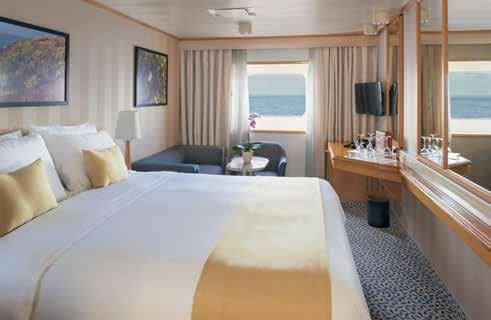 Silver Discoverer View Suite Discoverer Lounge Your Space The spacious public areas onboard include the open seating restaurant and the Main Lounge where daily briefings, lectures and recaps from