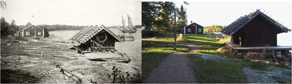 The fisherman cottage and the shore building in 1920s and 2015 Benefits of the new Museum to the community and the visitors The future museum will make the maritime past accessible not only for the