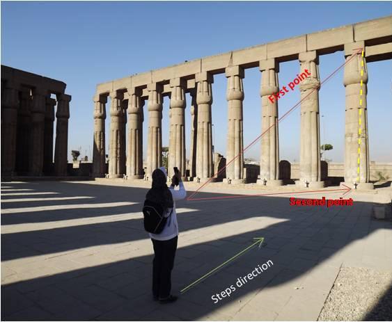 Figure 3-11: The measurements to obtain Temple