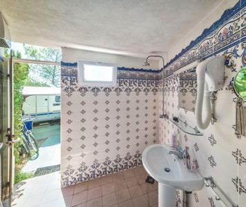 bathroom, decorated Mediterranean.