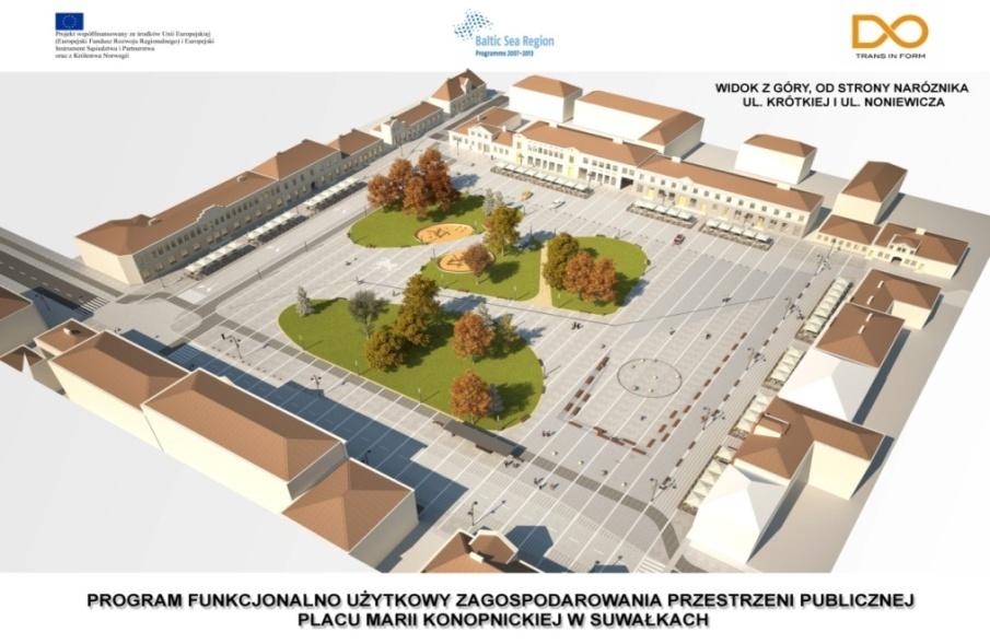 Improvement of tourist attractiveness of Suwalki City by rebuilding Maria Konopnicka Square