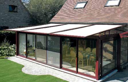 B-126 Extendable shadow for your conservatory 1 m25 EXTENSIBLE TO 1,25 M!