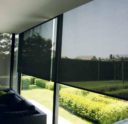 THE DISCRETE SCREEN If a screen can t be mounted outside, an Indoor Screen can provide a maximum possible protection against solar heat and harsh