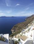 In Fira you can get great views from the area near the cable